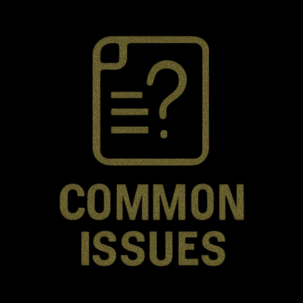 An icon representing common issues in the Bharat Lottery.