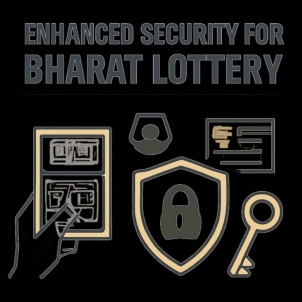 Diagram illustrating the security measures for Bharat Lottery.