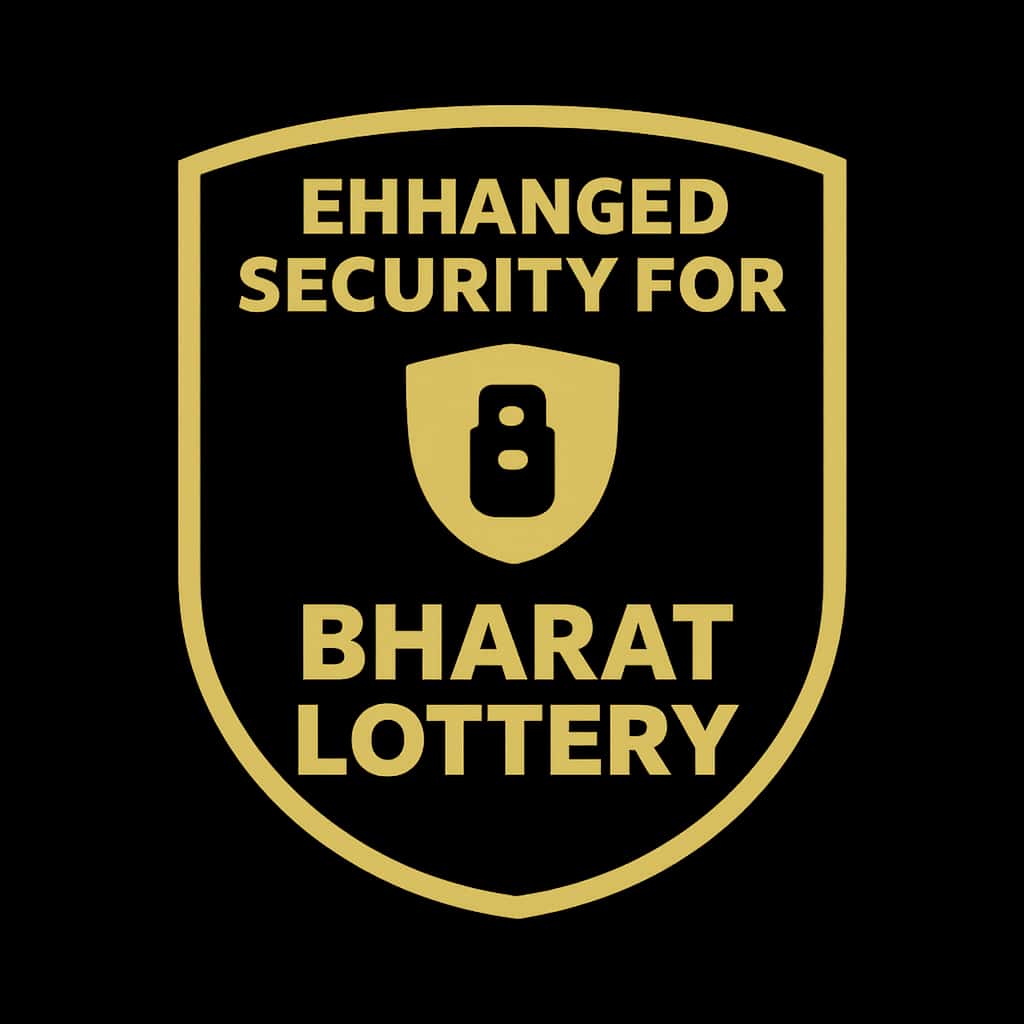Icon representing the concept of enhanced security for Bharat Lottery.