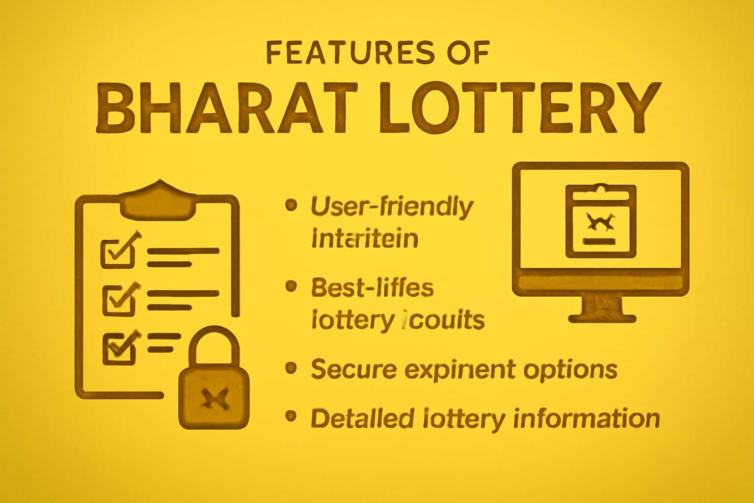 Visual representation of the Bharat Lottery Portal features.
