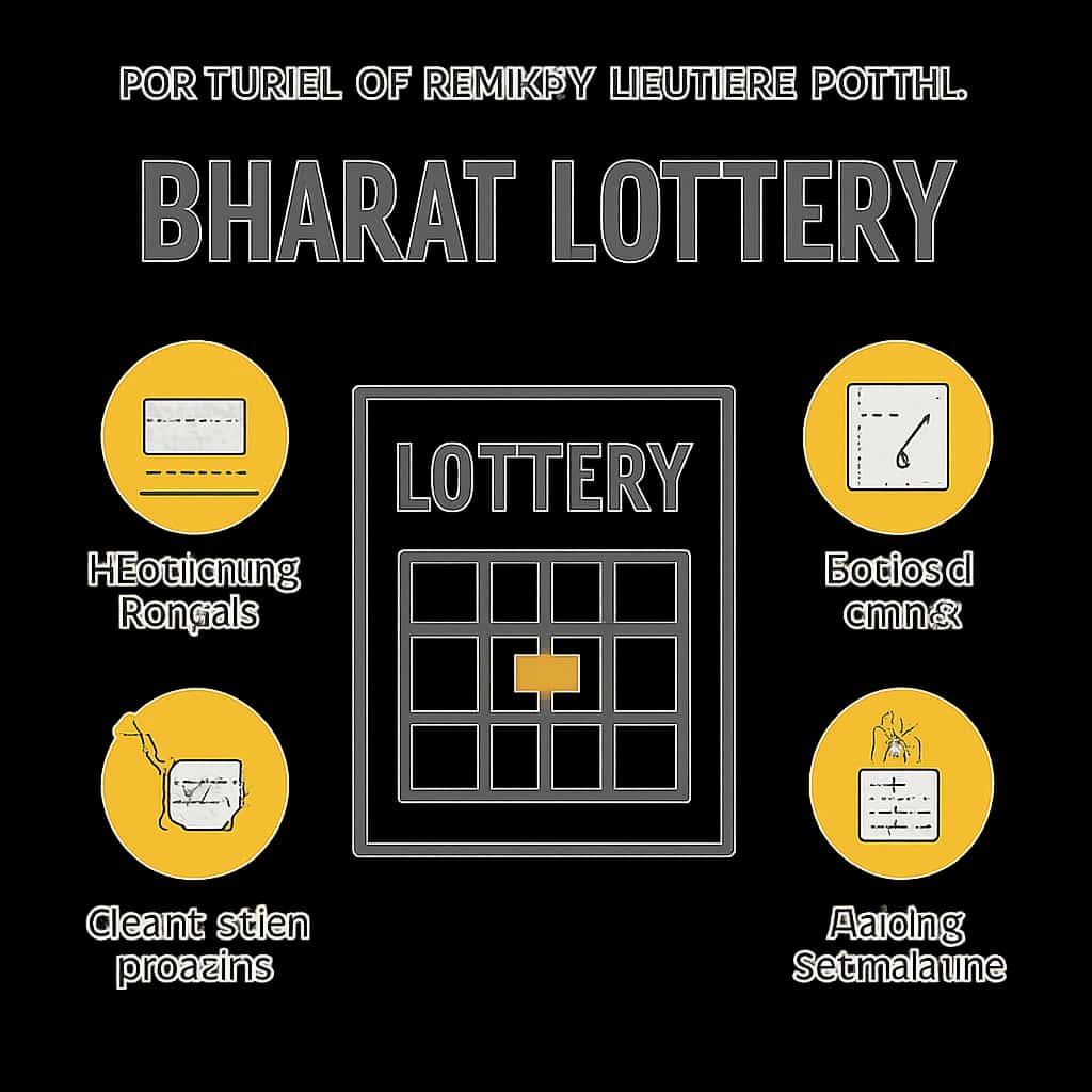 Diagram illustrating the features of the Bharat Lottery Portal.