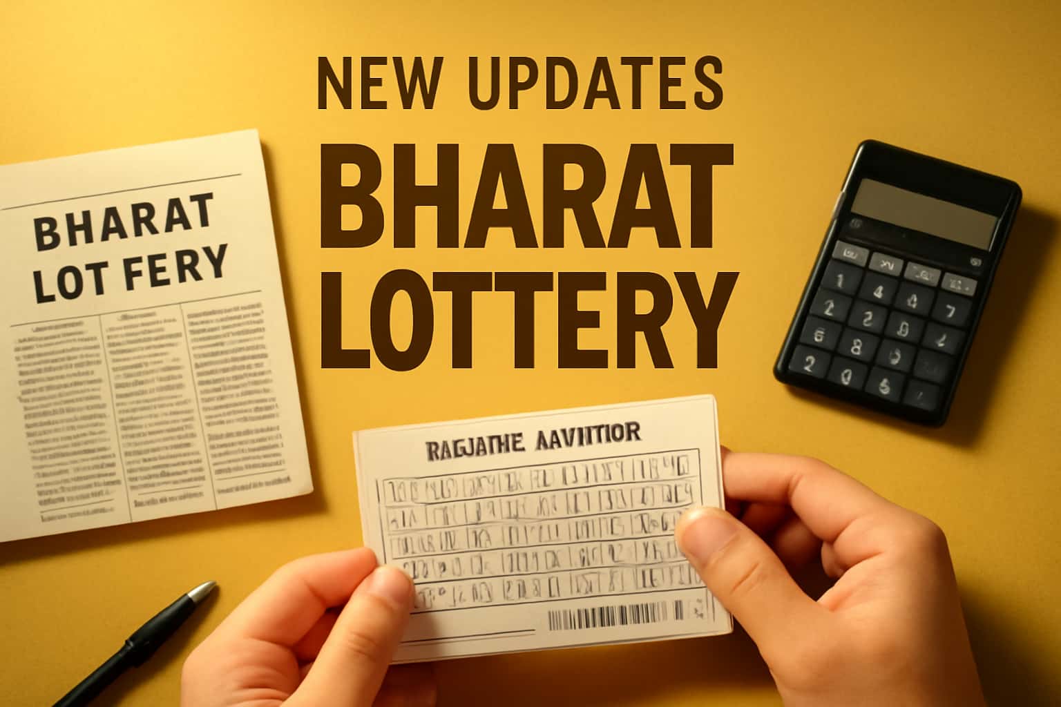 An informative scene showcasing the latest updates on Bharat Lottery.