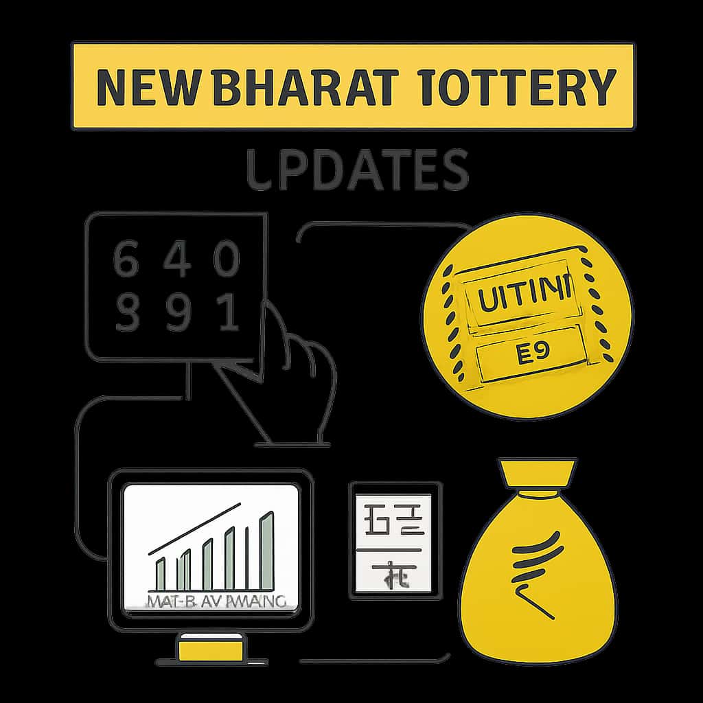 An illustration explaining features of New Bharat Lottery Updates.